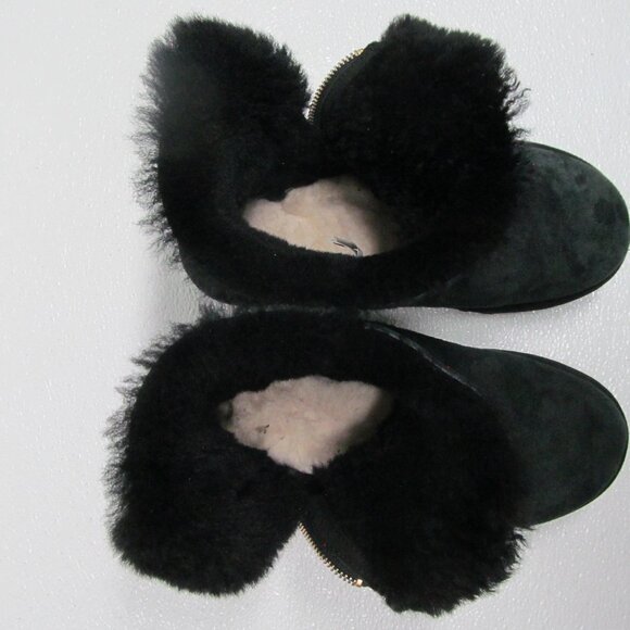 UGG Bailey Zip Mini Boot Leather Sheepskin size 7 - Picture 8 of 10